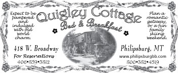April 2005 Quigley Cottage Bed & Breakfast
									<br>
									Page xx
									&nbsp;&nbsp;&diams;&nbsp;&nbsp;
									4&frac78;"W x 2"H<br>
									30# Newsprint
